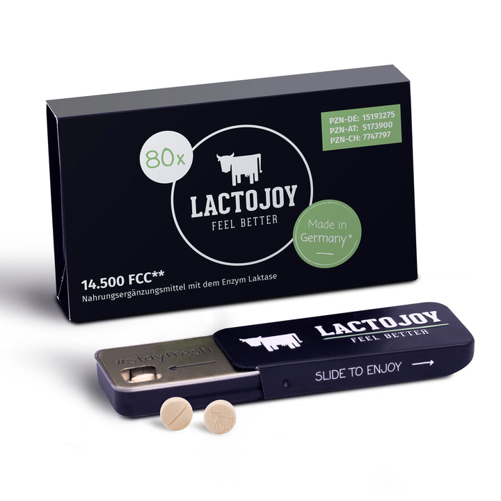 LactoJoy Lactase Pills - 14.500 FCC - 80 pcs