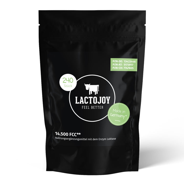 LactoJoy Lactase Pills - 14.500 FCC - 240 pcs refill bag