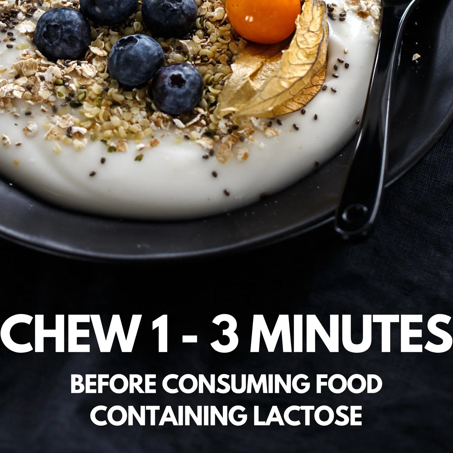 Chew 1-3 minutes before consuming